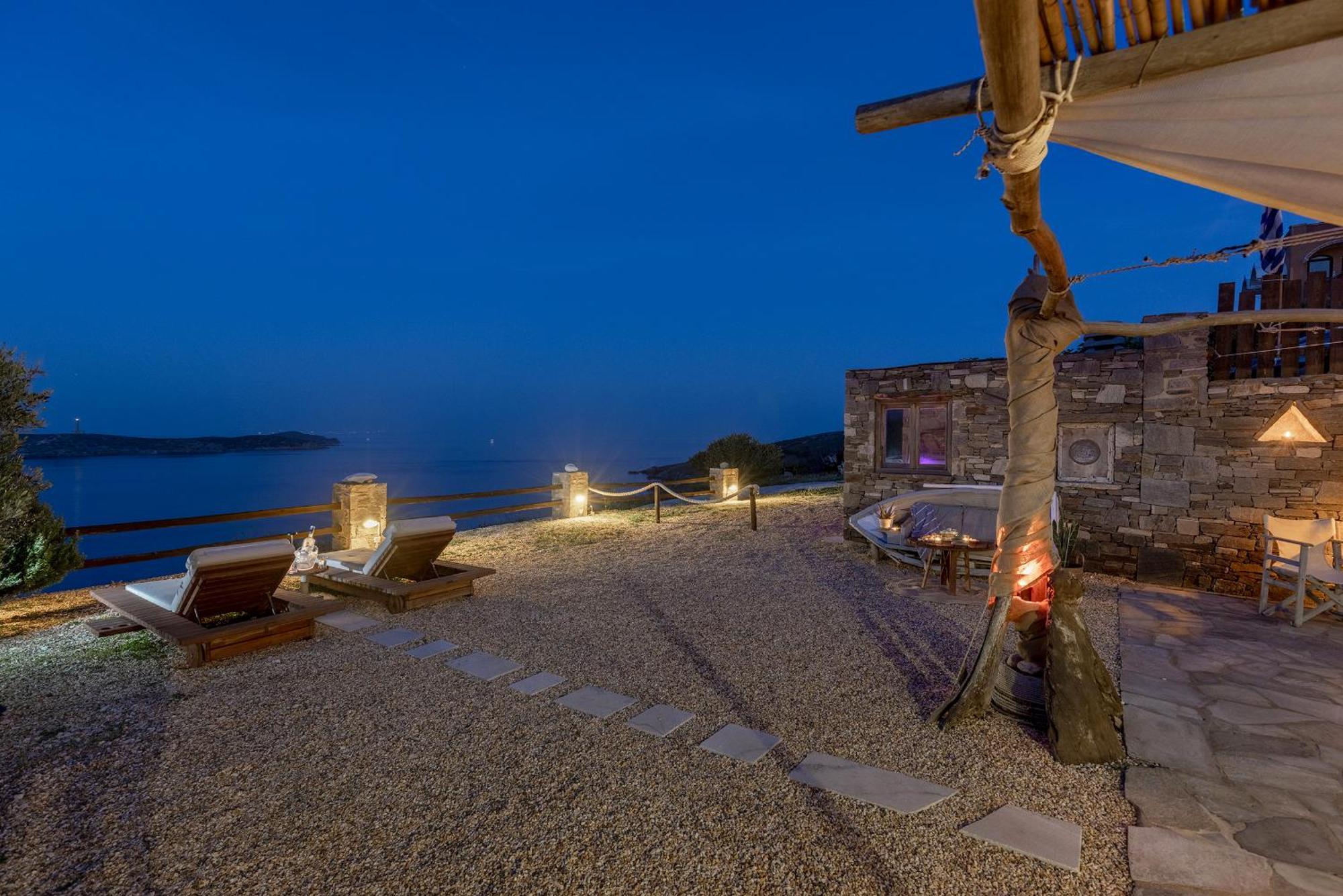 Aegean View - Seaside Apartment In Syros Azolimnos Exterior photo